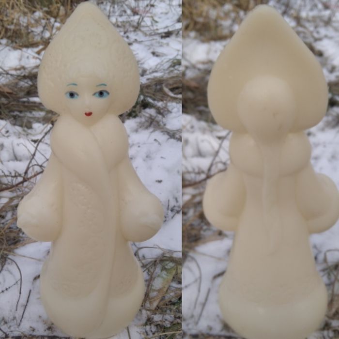 Ёлочная игрушка Дед Мороз Снегурочка фонарь светофор ёлка времени СССР