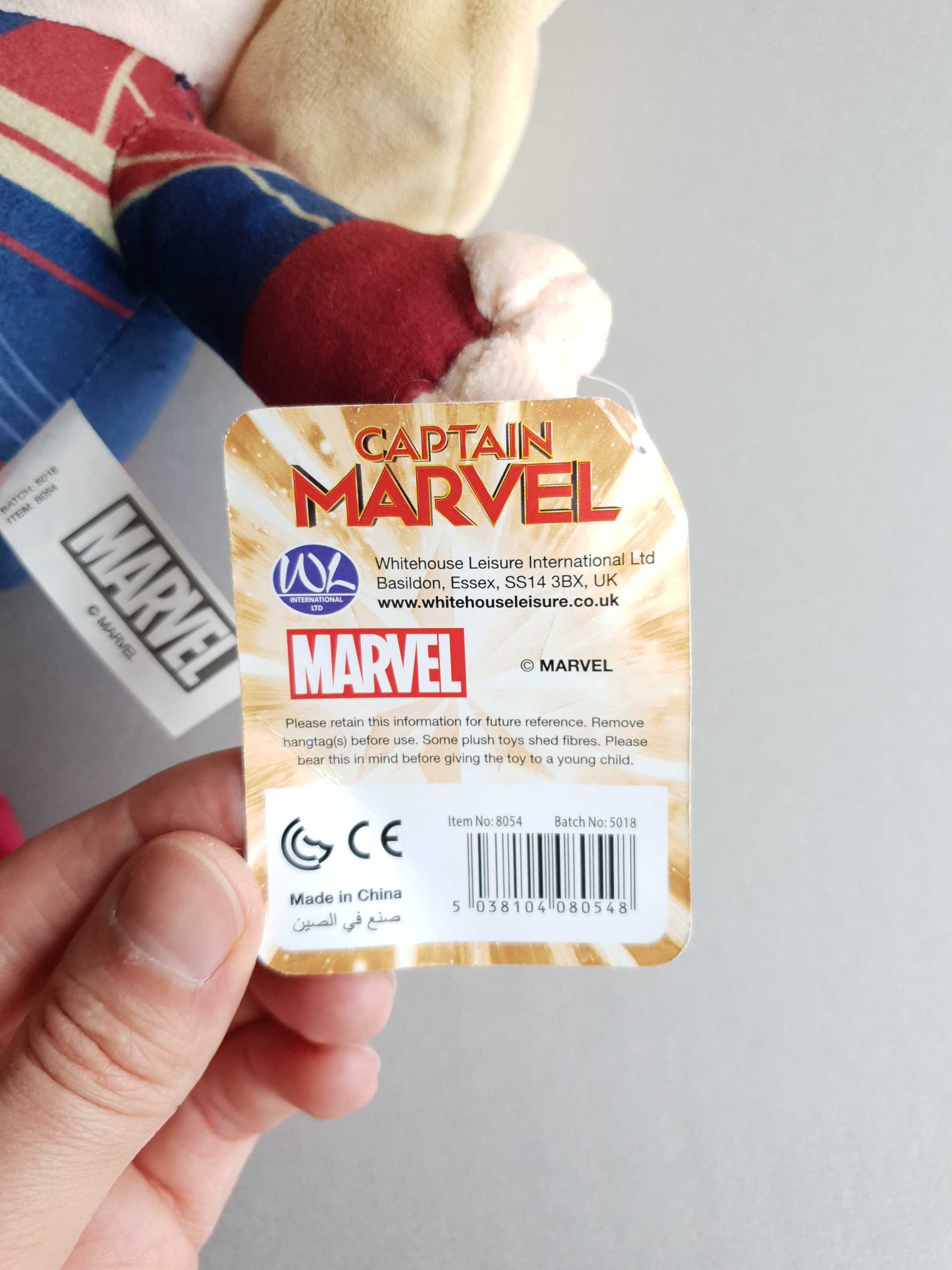 Мягкая плюшевая игрушка Marvel Avengers Captain Marvel