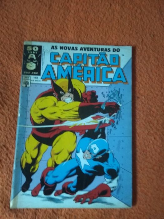 Livros BD capitão América/Marvel