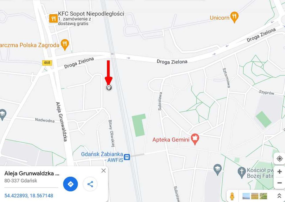 Garaż murowany | ul. Grunwaldzka | Żabianka | Oliwa