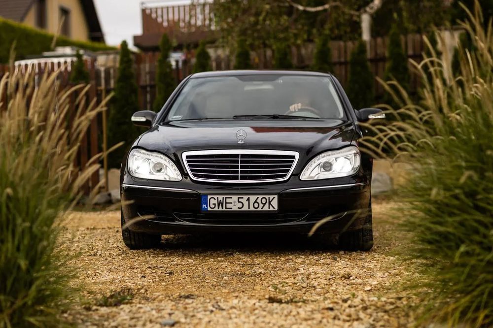 Mercedes-Benz Klasa S Mercedes W220 3.2 CDI 204 km Czarny- 197 2004r