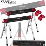 KRAFT&DELE Koziołki Kobyłki Warsztatowe Stojaki 500kg Składane 2 Szt.