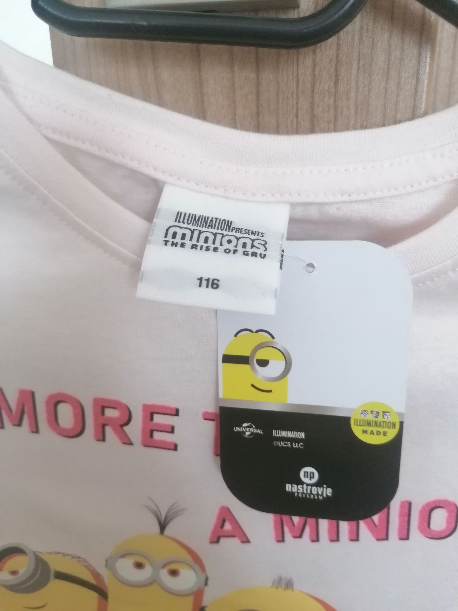 Dziecięca Bluzka koszulka z długim rękawem Minionki