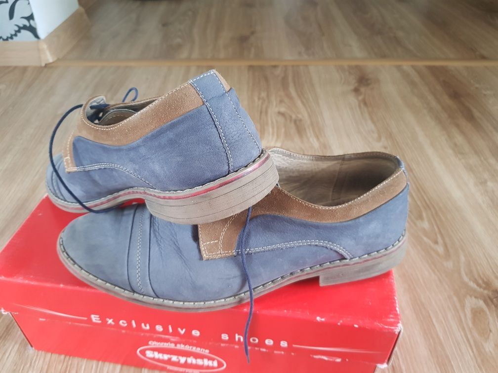 Buty męskie skórzane rozm 41 , firma Skrzyński