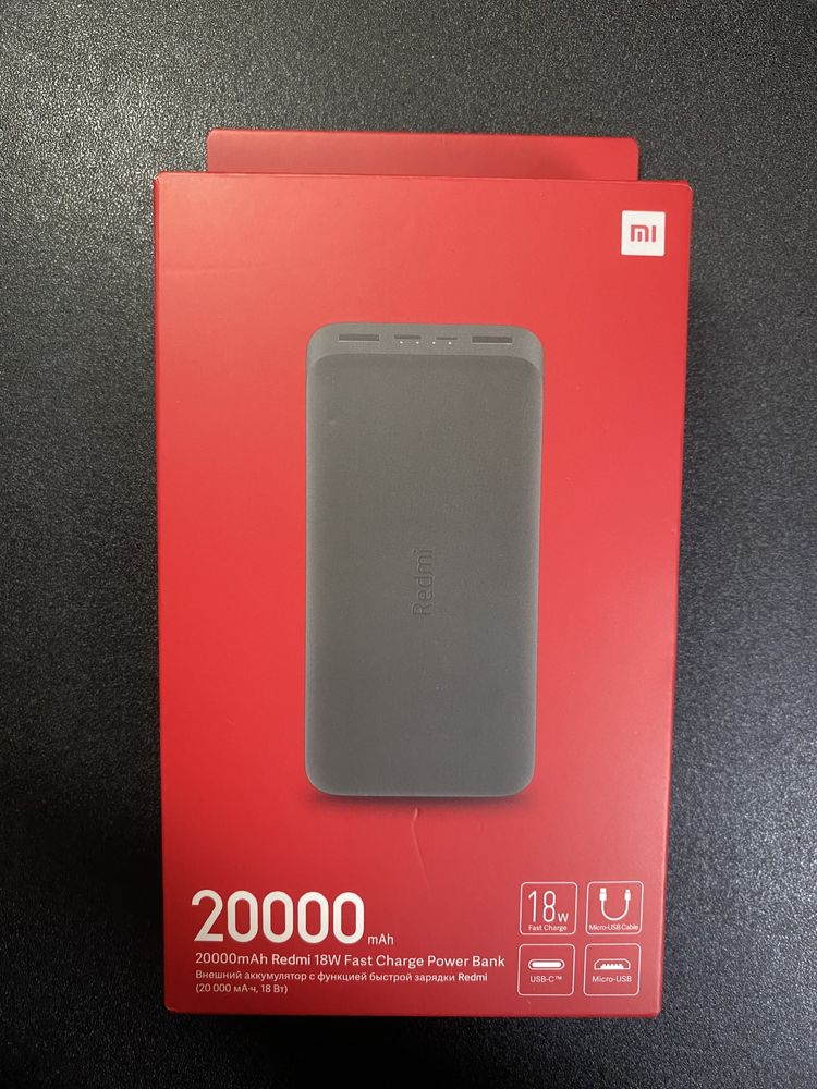 Power bank Xiaomi Redmi 20000mAh 18W Fast Charge | Original