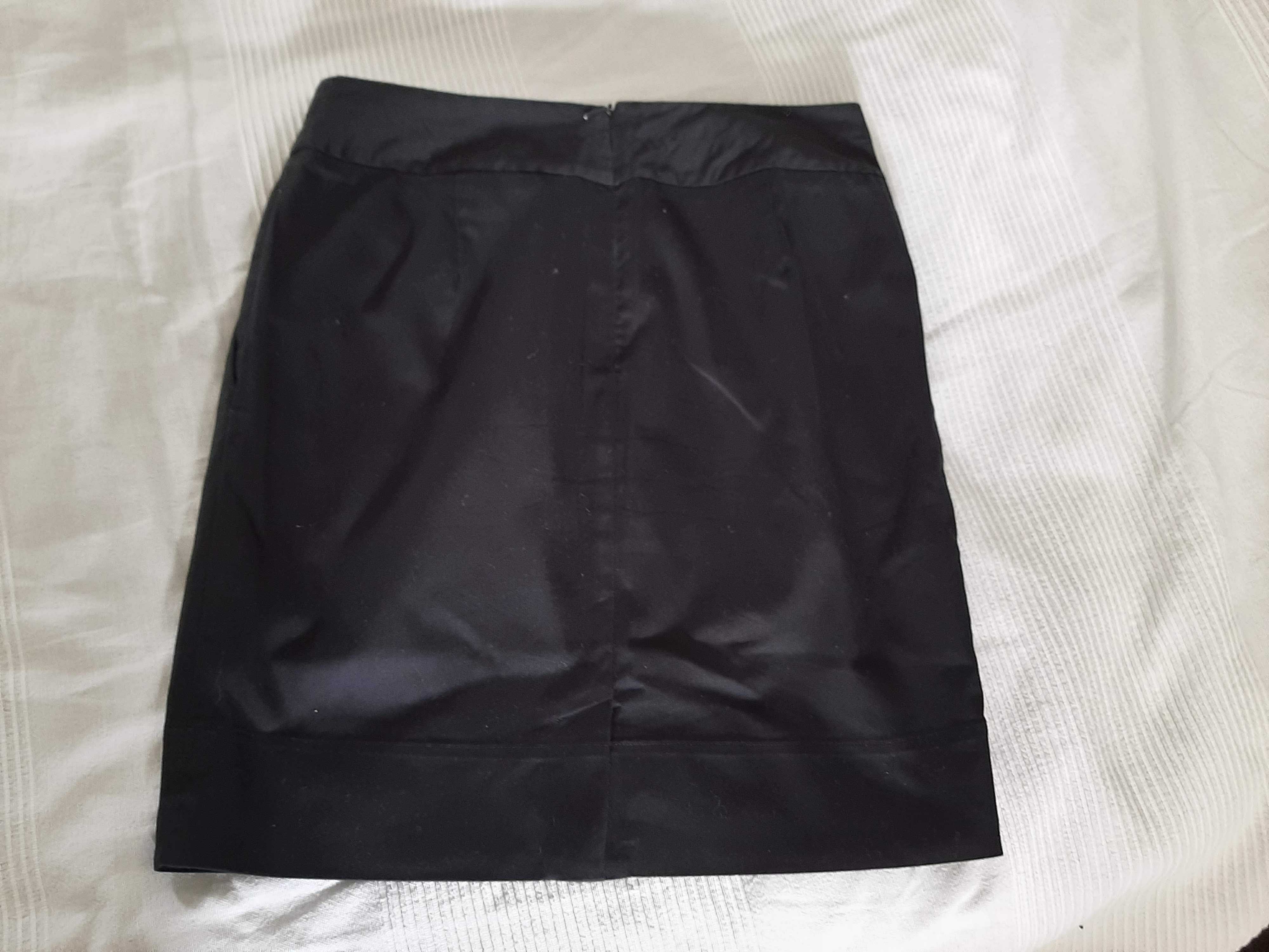 Czarna spódnica Oasis s/36 kieszenie