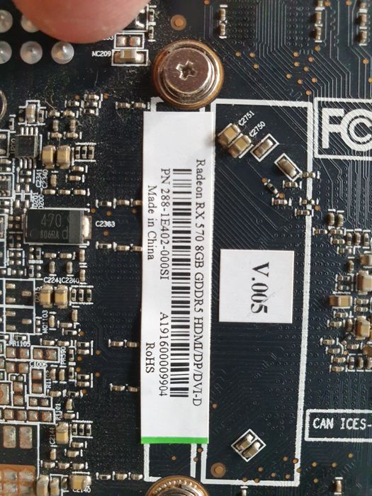 RX 570 8gb AMD Radeon grafica