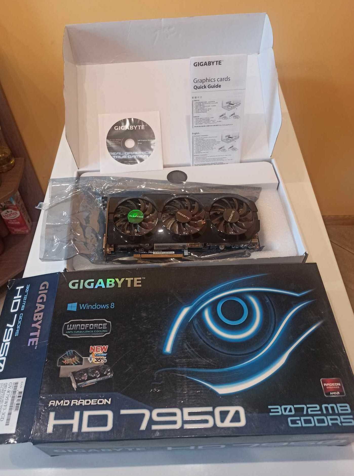 Karta Graficzna Gigabyte Radeon 7950 3GB 100% Sprawna