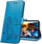Etui portfelowe MRSTER skórzane do Huawei P Smart 2020 - Niebieskie