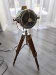 Lampa stojąca reflektor filmowy retro loft industrial trójnóg