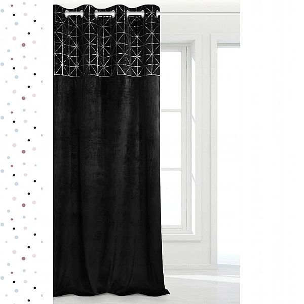 Zasłona Welurowa na Przelotkach 140x250 Dekoracyjna Velvetowa Glossy