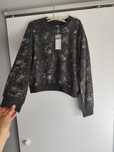 Czarna bluza bez kaptura w stylu vintage r.164cm nowa z metką bawełna