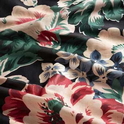 Nowe IKEA LEIKNY 145x300cm Komplet Zasłon Para Kwiaty Zasłony LEN