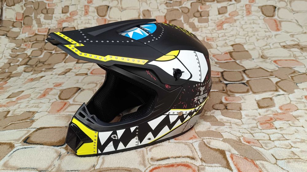 Захисний шолом шлем для мото фулфейс акула shark helmet