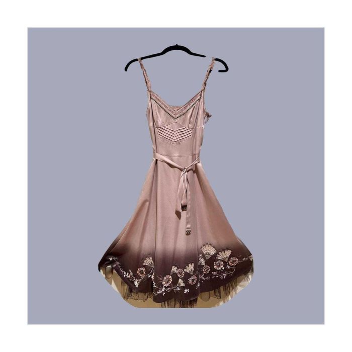 KAREN MILLEN VINTAGE   - Jedwabna sukienka koktajlowa