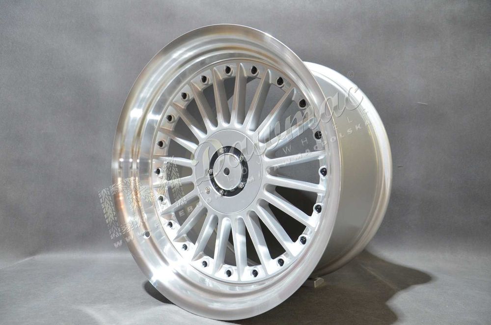 Felgi DMC03 17" 8J ET20 5x112/5x120 Silver Machined Lip + Black Rivet