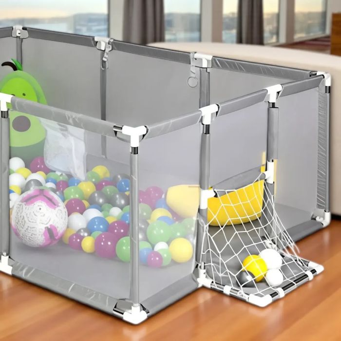 Дитячий ігровий манеж з воротами та кільцем