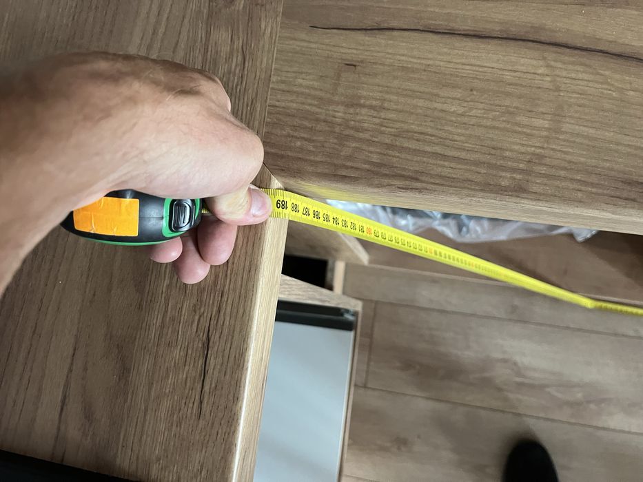 Meble kuchenne Dąb kraft zloty. Fronty Mdf kolor do ustalenia