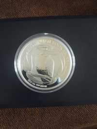 Серебряная инвестиционная монета 1 доллар Австралия кукабарра