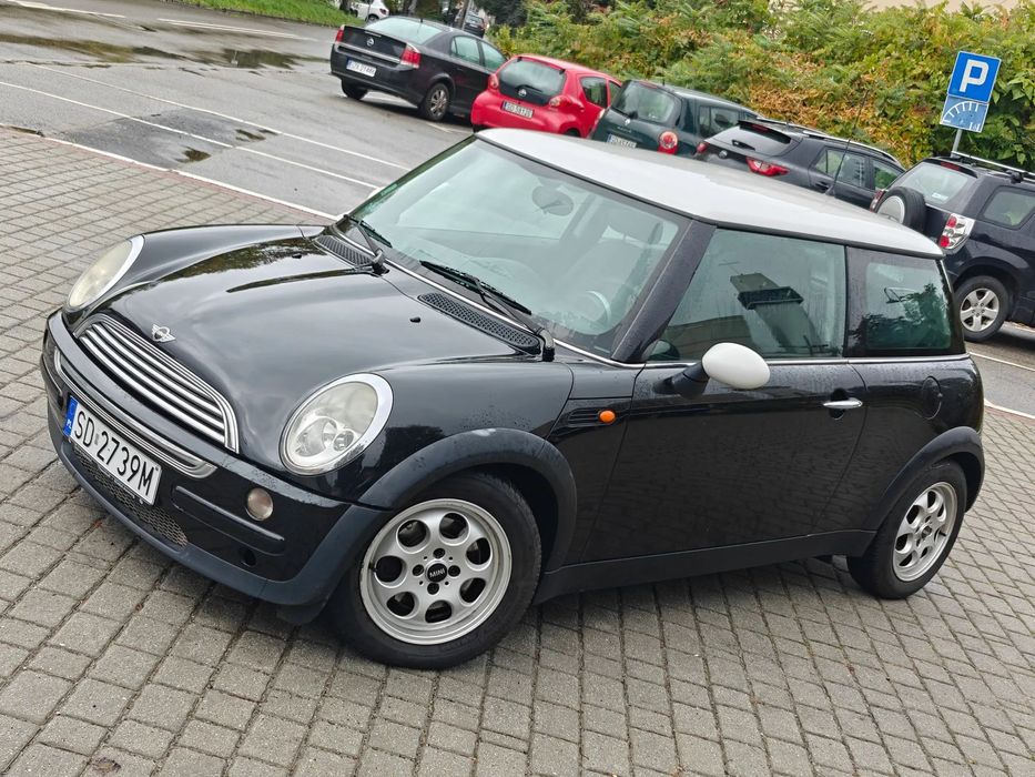 MINI Cooper 1.6 16V 115KM * KLIMATYZACJA * Czarny * Biały Dach * Aluski * Okazja