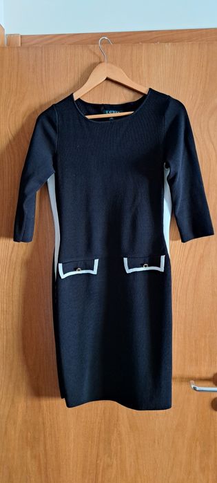 Vestido preto em malha  Ralph Lauren