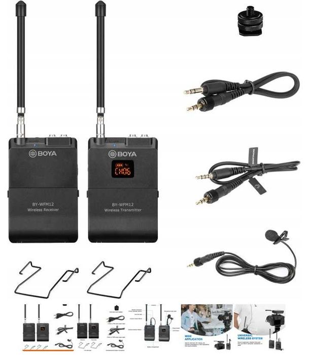 Mikrofon bezprzewodowy - Boya BY-WFM12