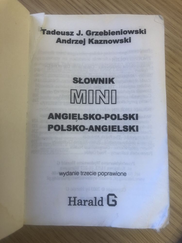 Słownik Mini angielsko-polski polsko-angielski