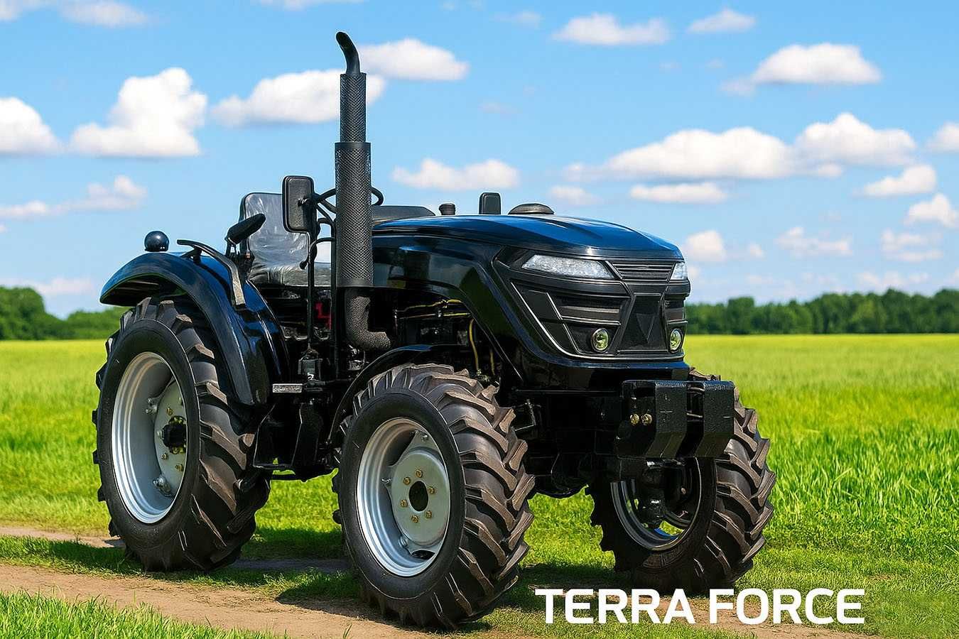 Повнопривідний 4х4 трактор TERRA FORCE 555HXR із реверсом, ЄВРОнавіска