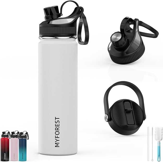 MYFOREST Termos butelka bidon do picia ze stali nierdzewnej, 700 ml