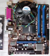 Комплект 4-е ядра Intel Xeon L5420/MSI ms-7592 v7.1(DDR3/DDR2)