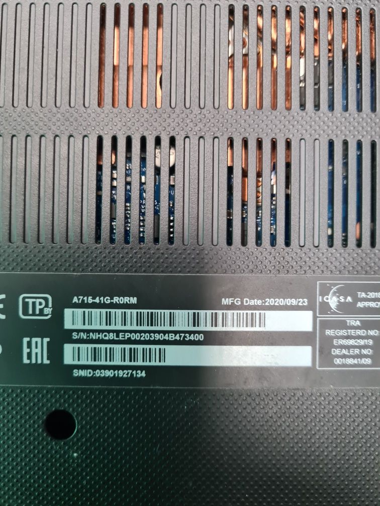 Acer Aspire 7 Gtx1650