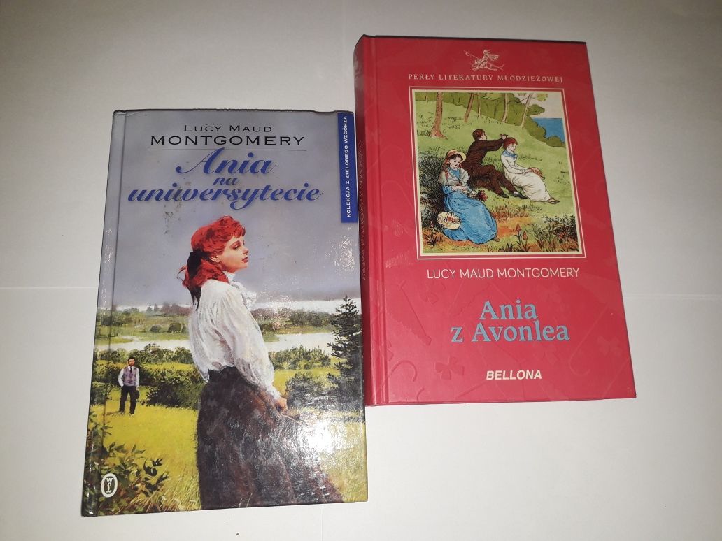 Zestaw dwóch książek- Ania na Uniwersytecie i Ania z Avonlea