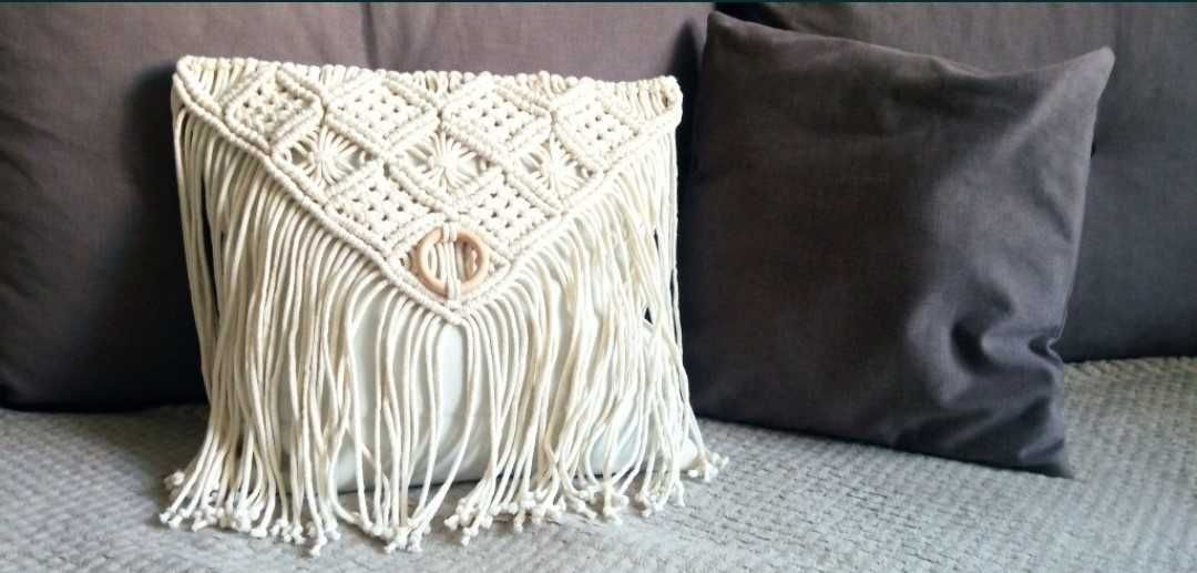 Poszewka poduszka makrama 40*40 cm Boho