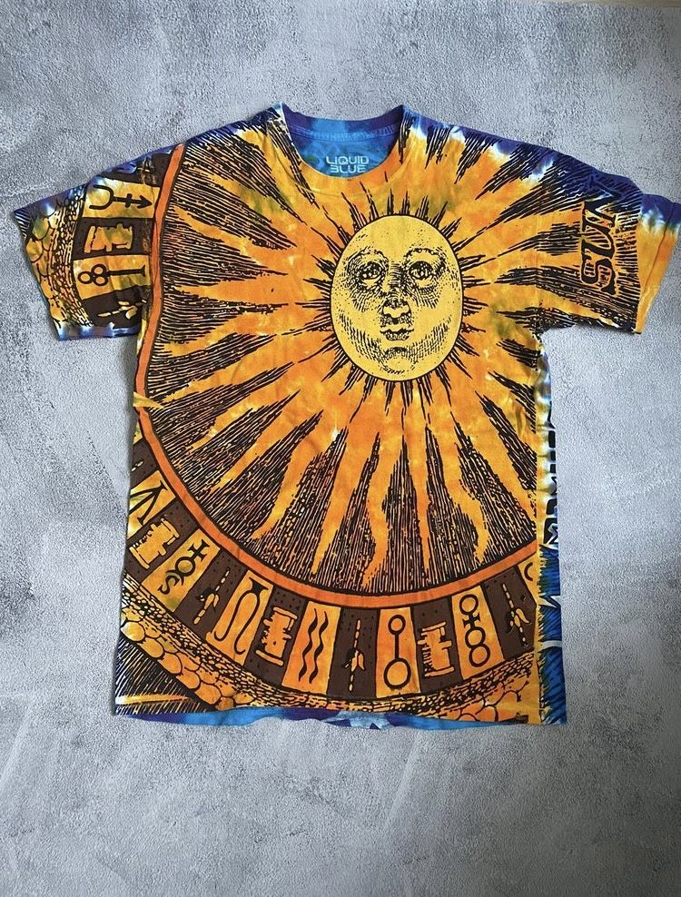 Футболка Liquid Blue Vintage Sun Moon Вінтаж T-Shirt Merch