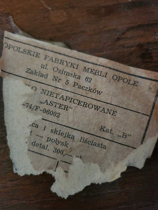 Krzesła ASTER - Opolskie Fabryki Mebli PRL, loft x 2 szt.