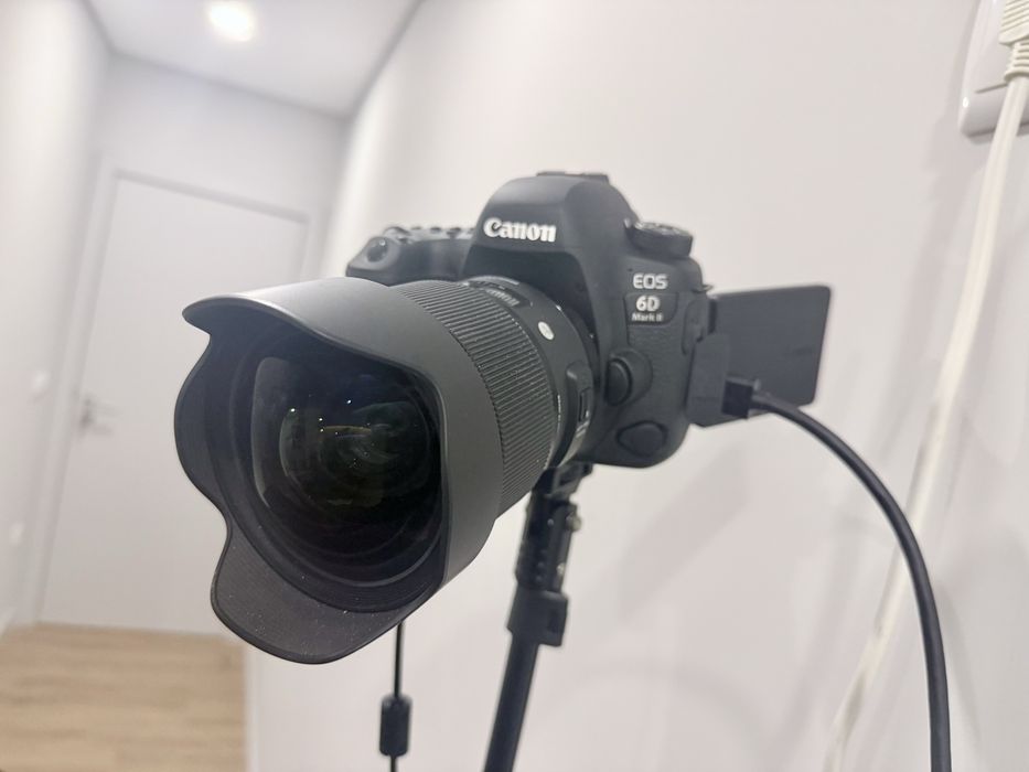 Câmera Canon EOS 6D Mark II com Lente Sigma 150-600mm