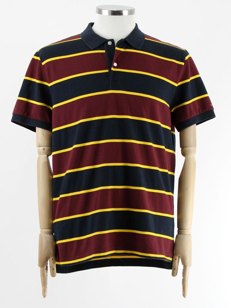 TOMMY HILFIGER чоловіче поло Regular у смужку. Оригінал. (L)