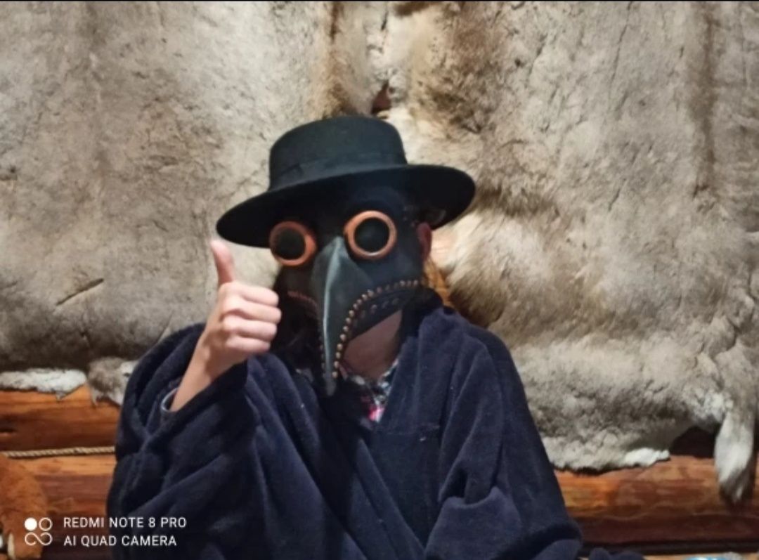 Nowa maska Steampunk lekarz dżumy cosplay Halloween