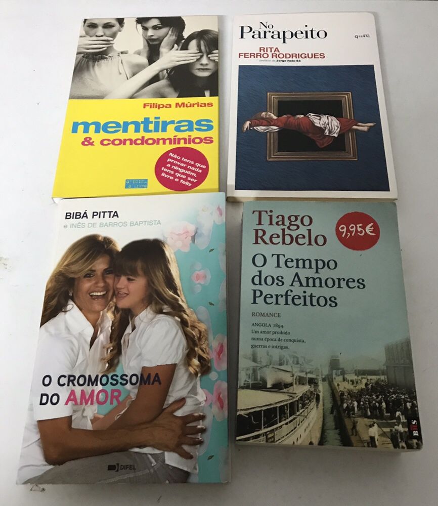 4 Livros-Tiago Rebelo, Bibá Pitta, Rita Ferro Rodrigues e Filipa Múria