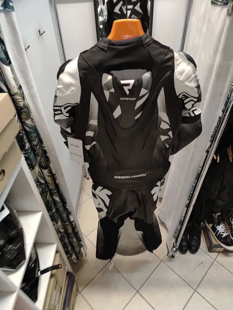 Kombinezon motocyklowy Rebelhorn Inferno dwu częściowy skórzany roz 52