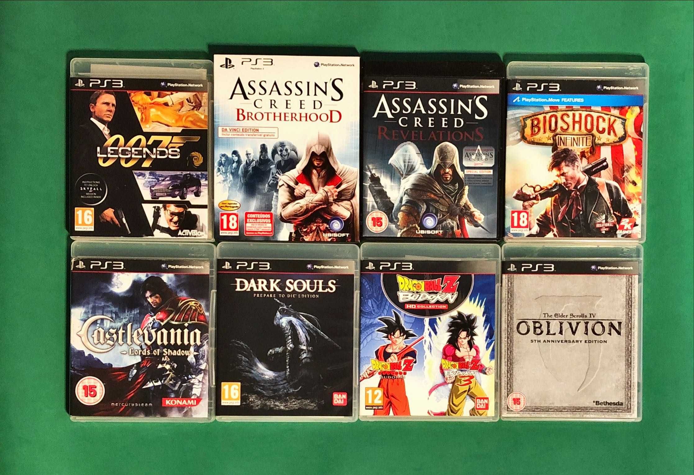 PLAYSTATION 3 PS 3 007 Creed Dark Souls Minecraft Kombat Sly DIVERSOS