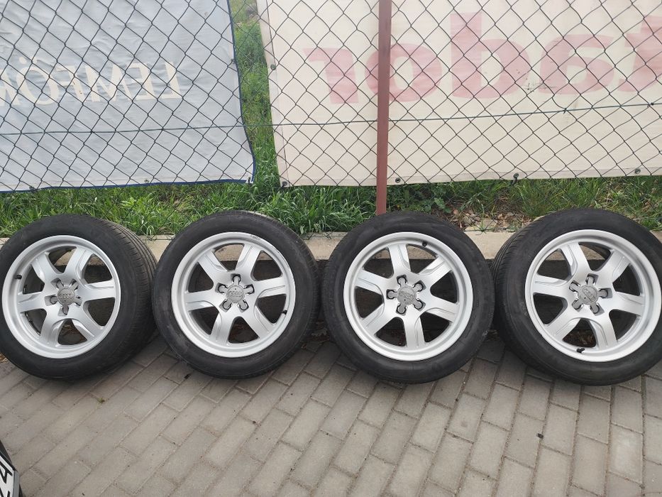 Sprzedam alufelgi z oponami 5x112 ET28 od audi