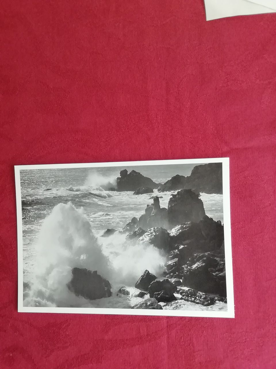 Postal com foto de Ansel Adams