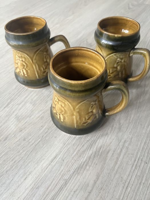 Kufle kolekcjonerskie PRL 3 sztuki