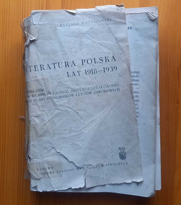 Literatura Polska 1918 - 1939 Matuszewski 1970