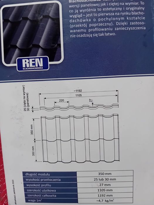 Blachodachówka modułowa