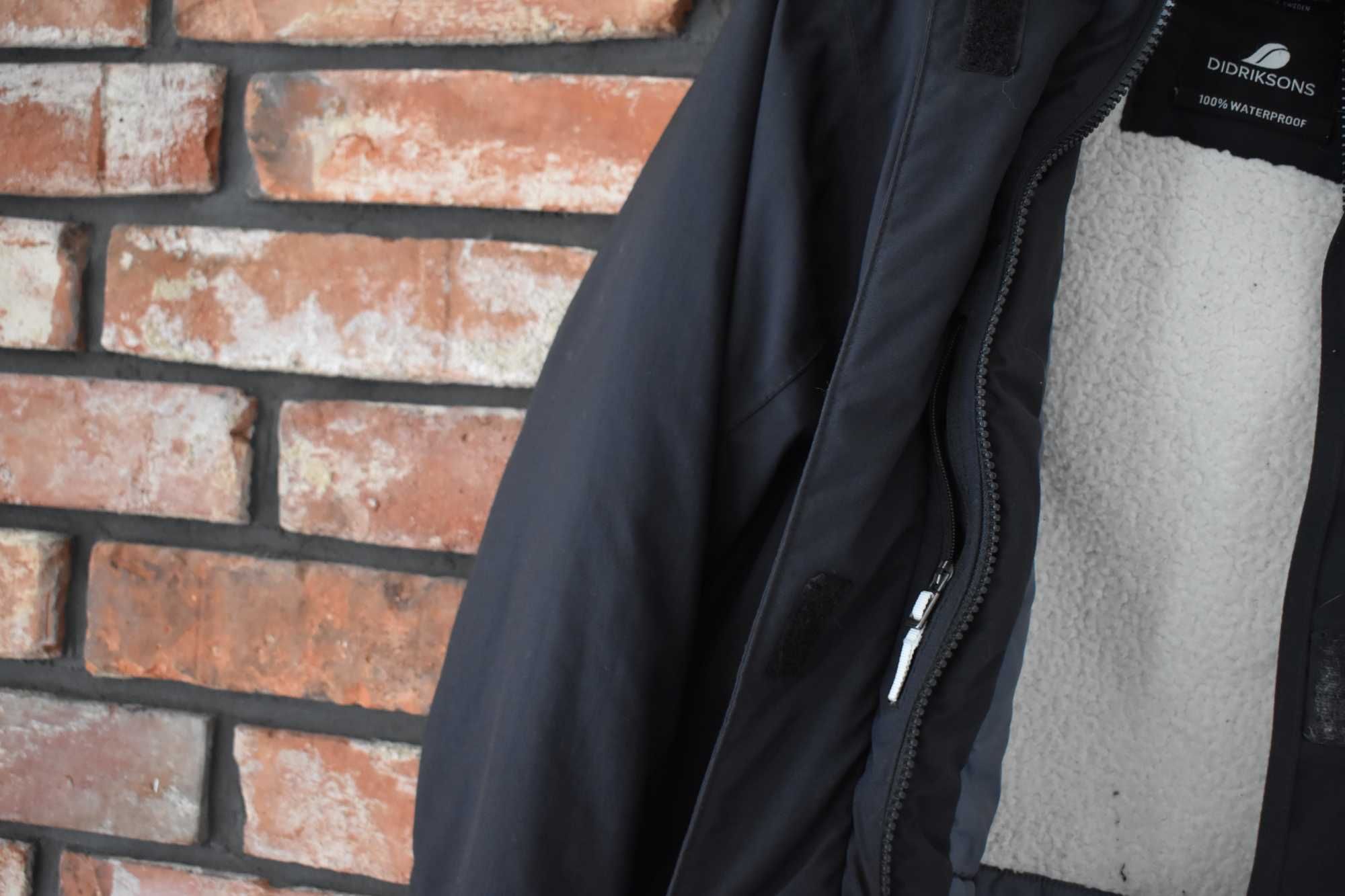Didriksons czarna kurtka Sassen Parka Membrana 170 S 36