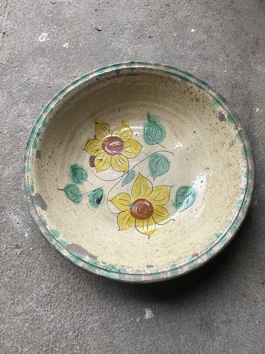 Alguidar antigo de barro