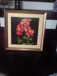 Quadro pintura floral (antigo)