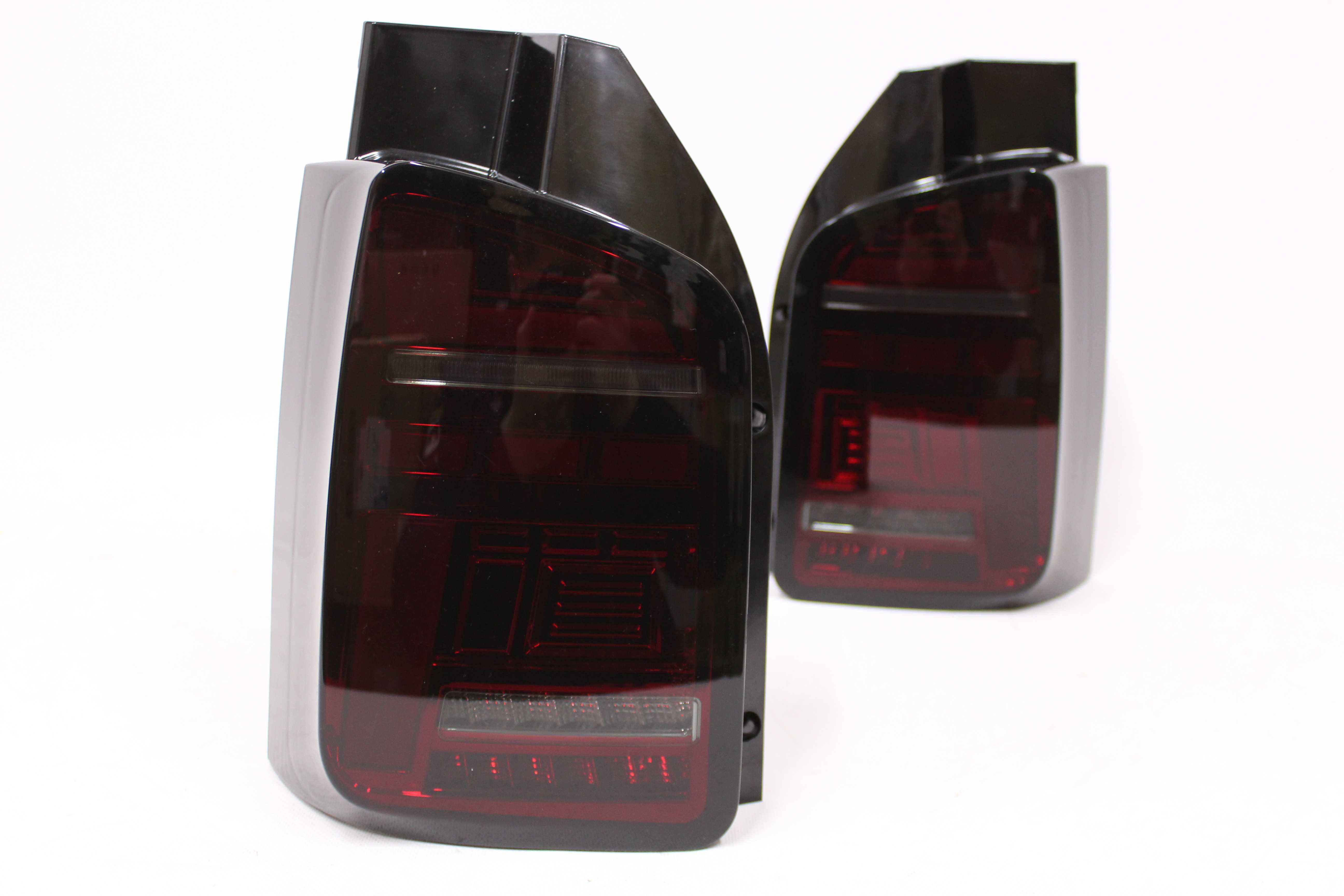 Lampy światła tył tylne VW T5 03-09 Drzwi RED SMOKE LED BAR Dynamiczne